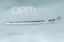 Díszléc ajtókárpitos panelhez szatén fekete/galvano/ magasfényű króm Skoda Superb 3U 3U5867459J K98 (1)