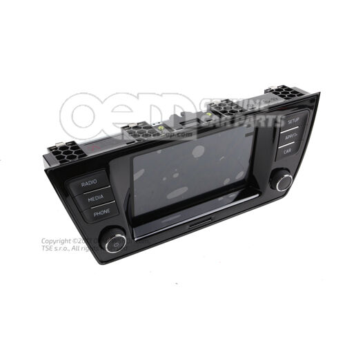 Radio Satin fekete/magas króm 6V0035871H IZY