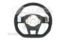 4K0419091T XXC Audi RS6, RS7 C8 Alcantara multifunction steering wheel with steel grey stitching (4)