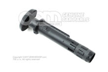 Útmutató fejtámlához, állítható szatén fekete 1J0886920B B41 (1)