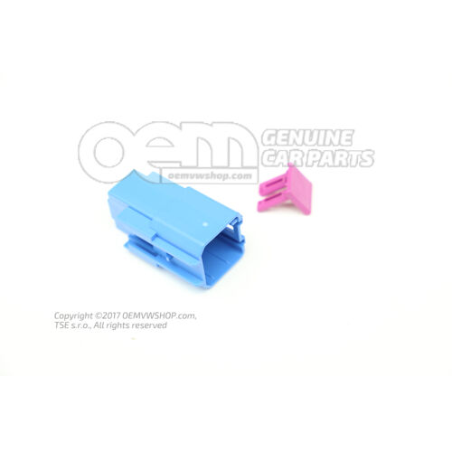 Lapos érintkezőház érintkezőreteszelő mechanizmussal 7P0972735B