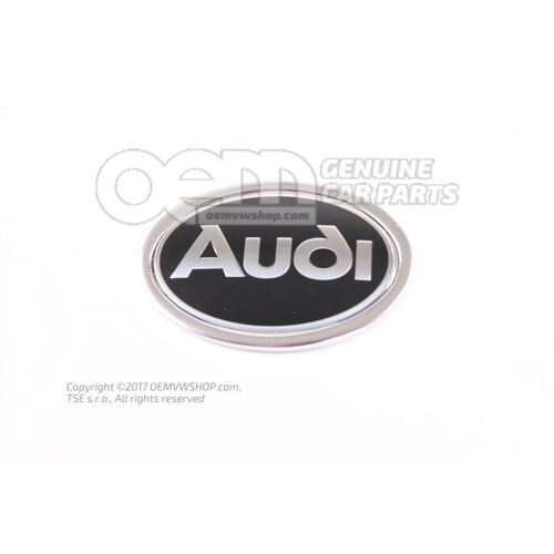 AUDI embléma szatén fekete/króm 895853621A 01C