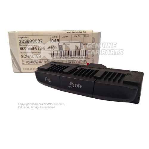 Több kapcsoló nero (fekete) 8K0959673G V10