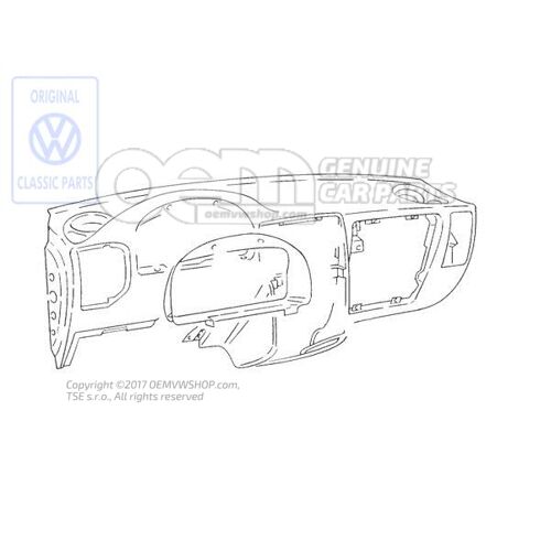 Műszerfal mistral (szürke) Volkswagen Polo Hatchback 6N 6N1857003E EN9