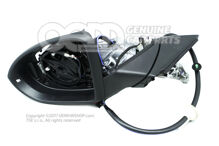 Külső tükörház szatén fekete 5G1857507BT9B9