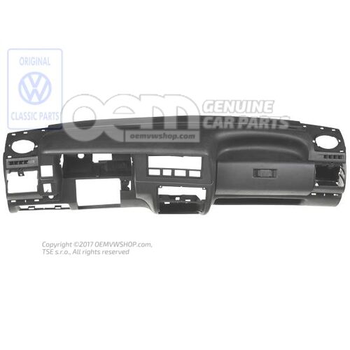 Műszerfal szatén fekete Volkswagen Polo Hatchback 86C 867857007B 01C