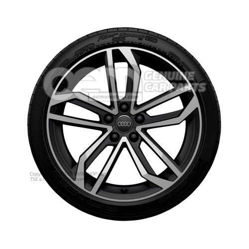 Alumínium felni nyári gumival finoman matt feketére 8W0073129A LT7