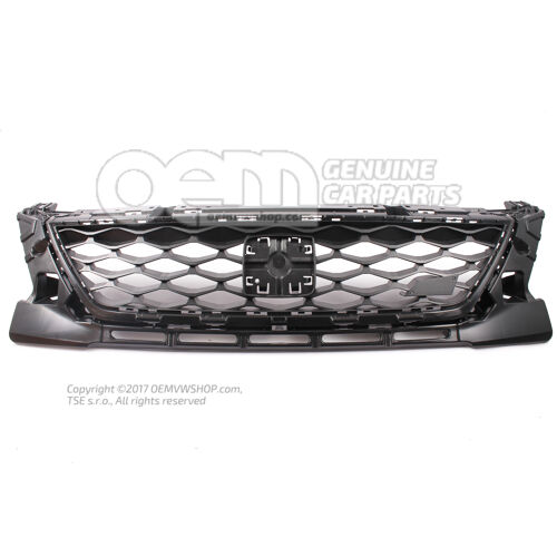 Hűtőrács szatén fekete Seat Leon 5F 5F0853654K 9B9