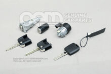 1 készlet: zárhenger ajtókilincshez és gyújtáskapcsolóhoz 1 készlet: zárhengerek do Skoda Fabia 6Y-hoz 6Y1800375EH (2)