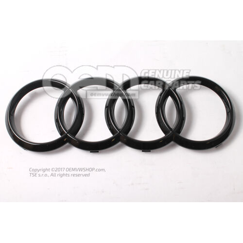 AUDI embléma fekete-fényes 4H0853605B T94