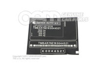 Tábla a jármű azonosító számához 5E0000279