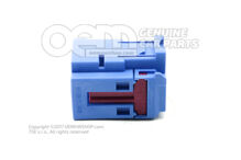 Lapos csatlakozóház érintkezőreteszelő mechanizmussal, tengelykapcsoló elem motortérrel 4F0937743D (1)